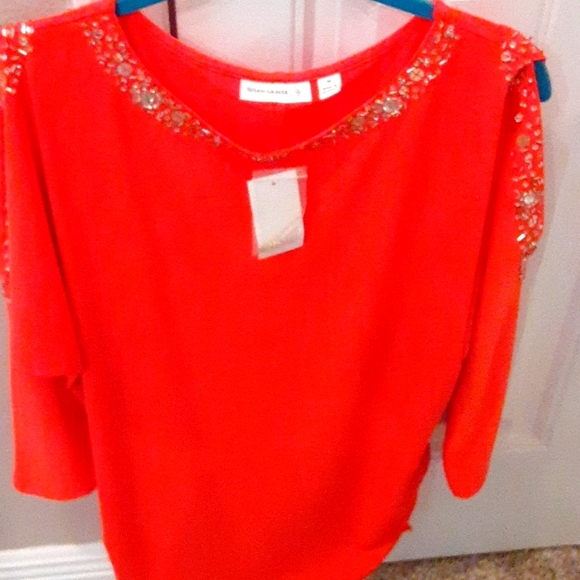 Susan Graver Tops - Cold Shoulder Susan Graver top